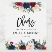 Gütesiegel für Burgund und Marinebrasse Weinetikett (Einzelnes Label)