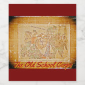 Gütesiegel für das Militärische Kunstkorps Weinetikett (Einzelnes Label)