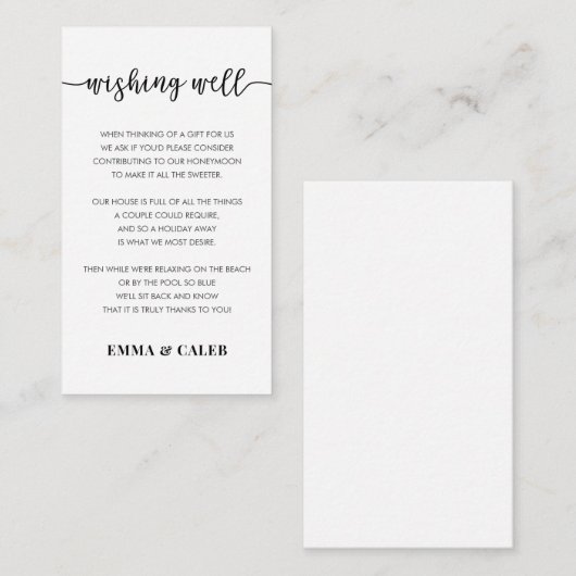 Gütesiegel für den Brunnen Begleitkarte (Vorne/Hinten)