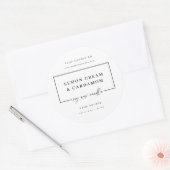 Gütesiegel für den Kleinstkorbsticker Runder Aufkleber (Umschlag)