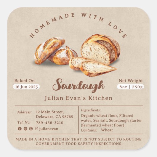 Gütesiegel für die hausgemachte Quellcode-Hütte Quadratischer Aufkleber (Vorderseite)