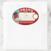 Gütesiegel für die Kantenlinie Ovaler Aufkleber (Tasche)