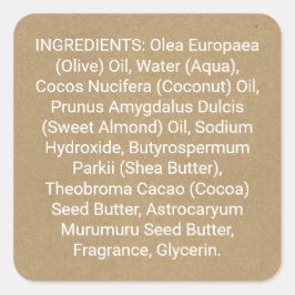 Gütesiegel für die Kraftpapierschau Quadratischer Aufkleber