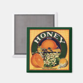 Gütesiegel für die Marke Citrus Crate Magnet (Vorderseite/Rückseite)