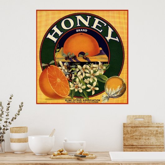 Gütesiegel für die Marke Citrus Crate Poster (Küche)