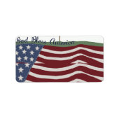 Gütesiegel für die USA Adressaufkleber (Vorne)