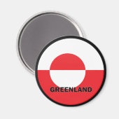 Gütesiegel für Grönland-Roundel Magnet (Vorderseite/Rückseite)
