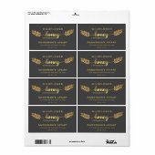 Gütesiegel für Honigzweig aus Gold (Vorne)