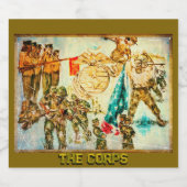 Gütesiegel für Militärkunst Alkoholflaschenetikett (Einzelnes Label)