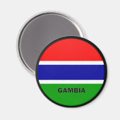 Gütesiegel Gambia Roundel Magnet (Vorderseite/Rückseite)