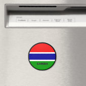 Gütesiegel Gambia Roundel Magnet (In Situ (Geschirrspüler))