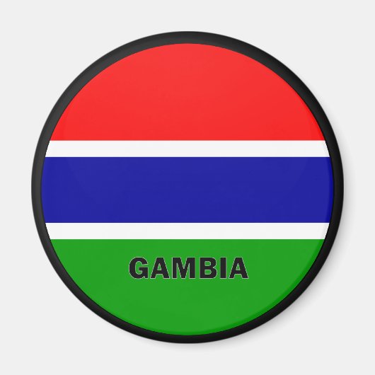 Gütesiegel Gambia Roundel Magnet (Vorne)