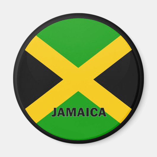 Gütesiegel Jamaica Roundel Magnet (Vorne)