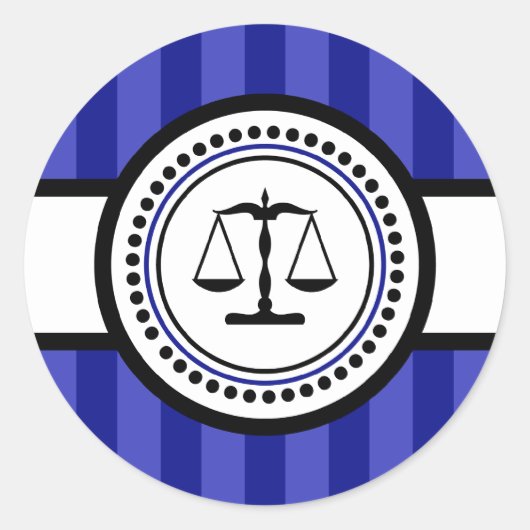 Gütesiegel "Maßstäbe" (Navy Blue) Runder Aufkleber (Vorderseite)