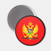 Gütesiegel Montenegro Roundel Magnet (Vorderseite/Rückseite)