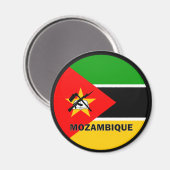 Gütesiegel Mosambik Roundel Magnet (Vorderseite/Rückseite)