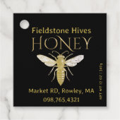 Gütesiegel "Queen Bee Honey Gold" Geschenkanhänger (Vorderseite)