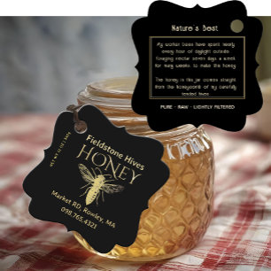 Gütesiegel "Queen Bee Honey Gold" Geschenkanhänger