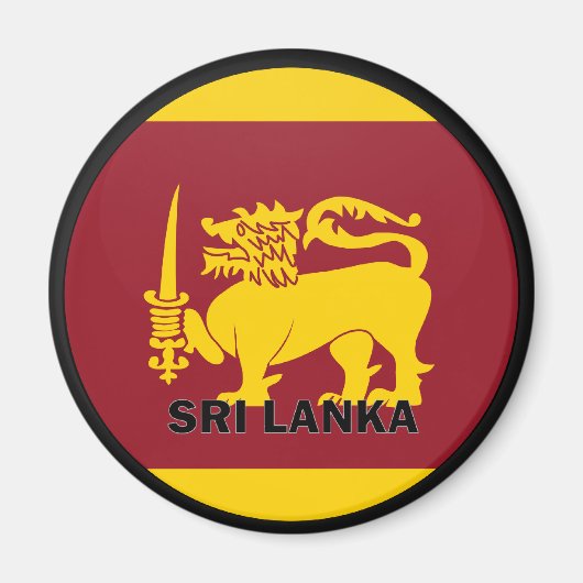 Gütesiegel Sri Lanka Roundel Magnet (Vorne)