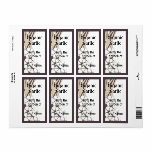 Gütezeichen für Knoblauch (Vorne)