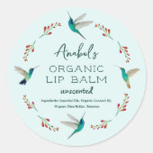 Gütezeichen Hummingbird Runder Aufkleber (Vorderseite)