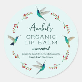 Gütezeichen Hummingbird Runder Aufkleber