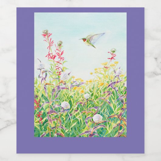 Gütezeichen Hummingbird Weinetikett (Einzelnes Label)