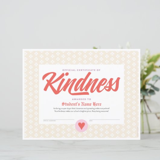 Gütezeugnis (Stehend Vorderseite)