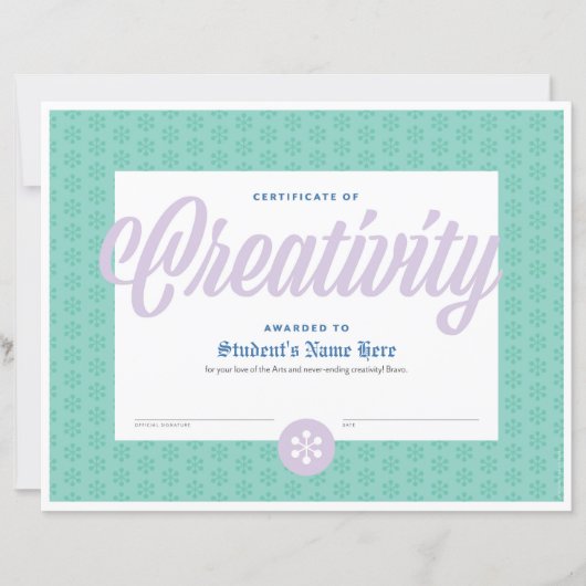 Gütezeugnis (Vorderseite)