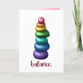 Guthaben an. Grußkarte für Stacking Rocks Dankeskarte