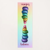 Guthaben an. Rainbow Stacking Rocks Yoga Mat Yogamatte (Vorderseite)