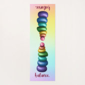 Guthaben an. Rainbow Stacking Rocks Yoga Mat Yogamatte (Rückseite)
