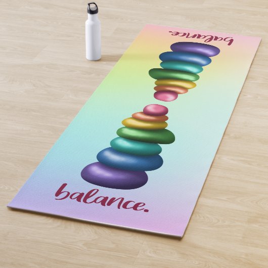 Guthaben an. Rainbow Stacking Rocks Yoga Mat Yogamatte (Beispiel)