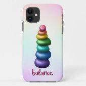 Guthaben an. Rainbow Stacking Stones Phone Case (Rückseite)