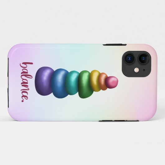Guthaben an. Rainbow Stacking Stones Phone Case (Rückseite (Horizontal))