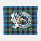 Guthrie Ancient Clan Abzeichen Tartan Kariert Fleecedecke (Vorderseite (Horizontal))