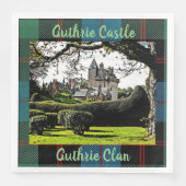Guthrie Castle-Guthrie Clan Fun Napkins in Schottl Serviette (Vorderseite)