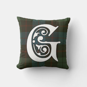 Guthrie Clan Tartan Monogram Kissen
