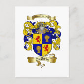 Guthrie Coat of Arms Postkarte (Vorderseite)