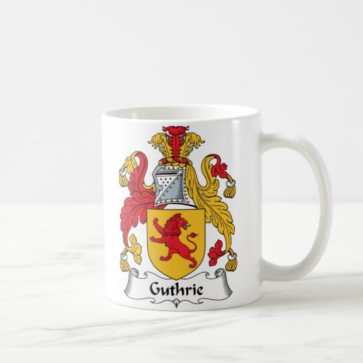 Guthrie Familienwappen Kaffeetasse (Rechts)