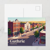 Guthrie, Oklahoma, USA Postkarte (Vorne/Hinten)