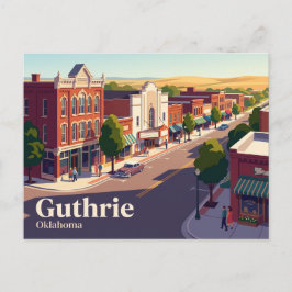 Guthrie, Oklahoma, USA Postkarte