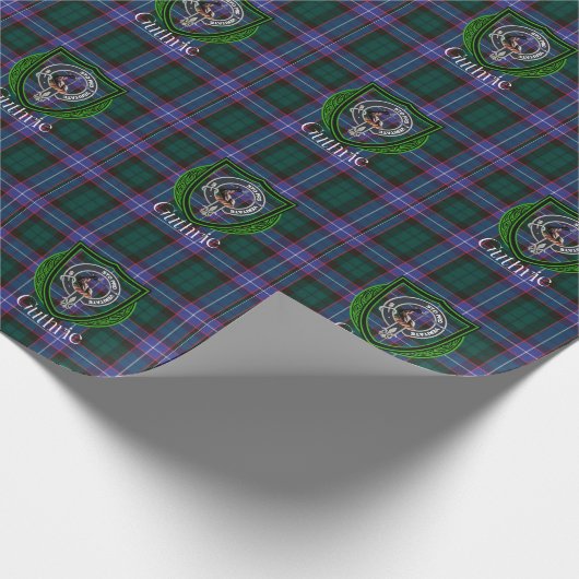 Guthrie Scottish Clan Tartan & Crest Geschenkpapier (Ecke)