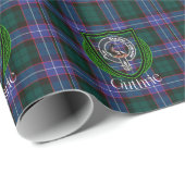 Guthrie Scottish Clan Tartan & Crest Geschenkpapier (Rolleneckpunkt)
