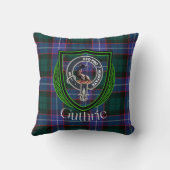 Guthrie Scottish Clan Tartan & Crest Kissen (Rückseite)