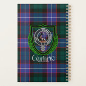 Guthrie Scottish Clan Tartan & Crest Planer (Rückseite)