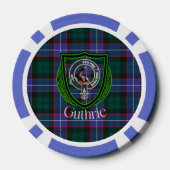 Guthrie Scottish Clan Tartan & Crest Pokerchips (Rückseite)