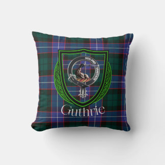 Guthrie Scottish Clan Tartan & Wappen Kissen