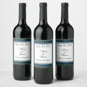 Guthrie Scottish Wedding Wine Label Weinetikett (Flaschen)