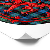 Guthrie Tartan Scottish Kariert Lion Rampant Poster (Ecke)